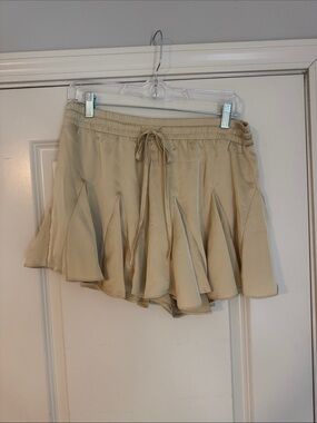 Aqua brand gold mini skirt!